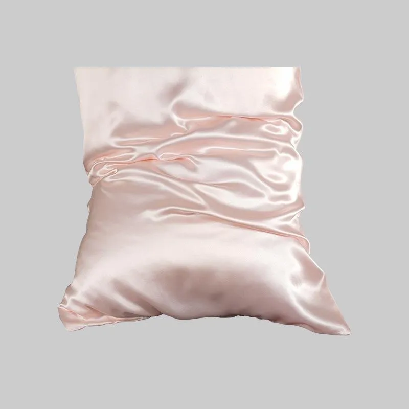 100% mulberry silk pillowcase 19 momme - Pink - Dropshipping