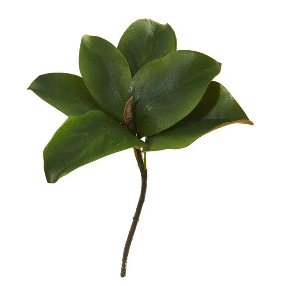 14" Magnolia Leaf Artificial Flower (Set of 12)