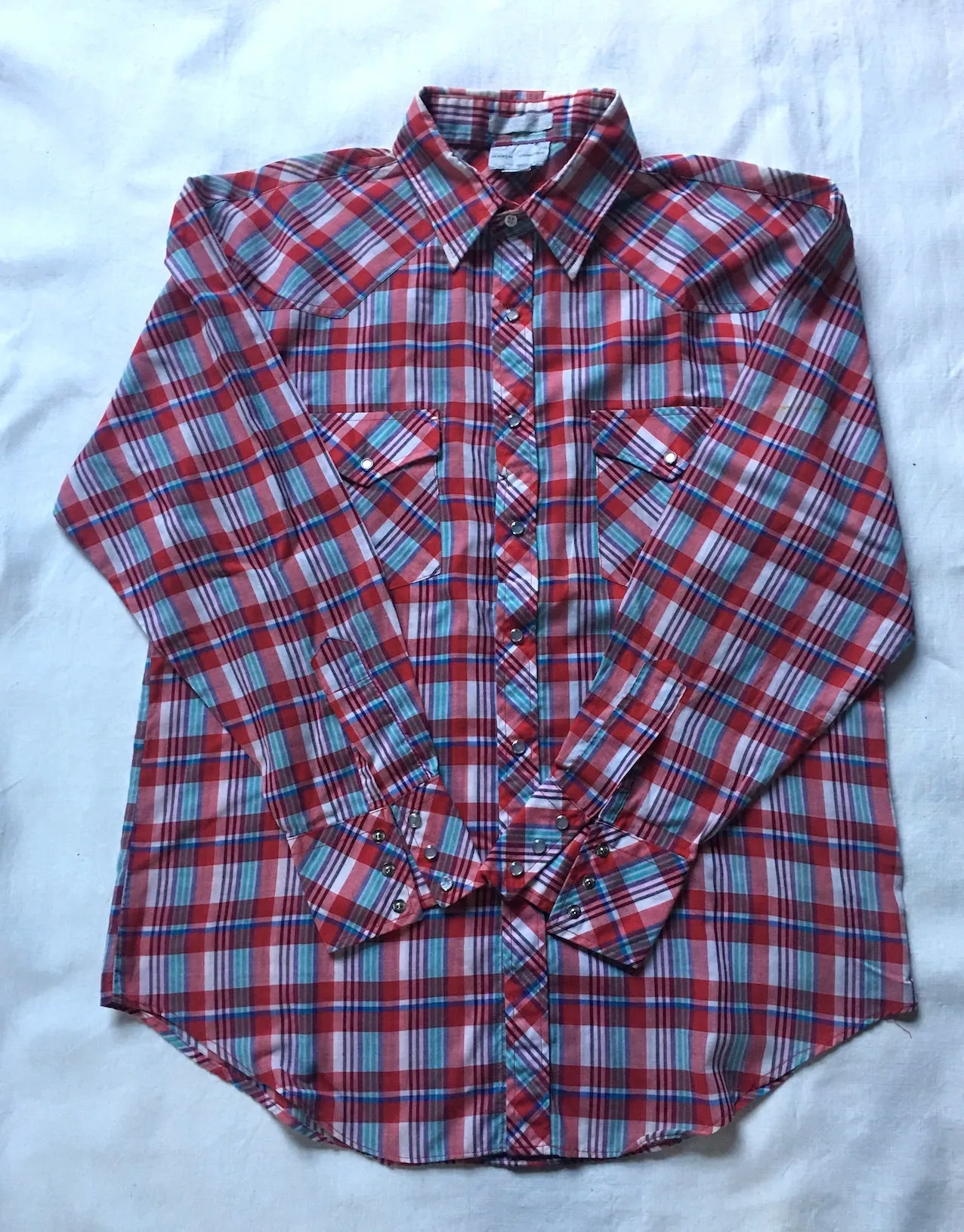 5 Mens Western Press Stud  Shirts  #C108 FREE AUS POSTAGE