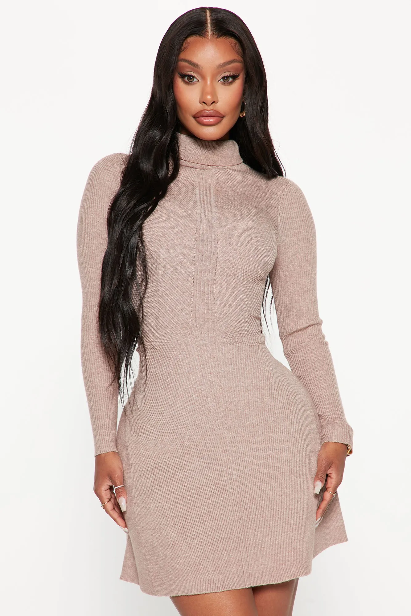 Arissa Sweater Mini Dress - Oatmeal