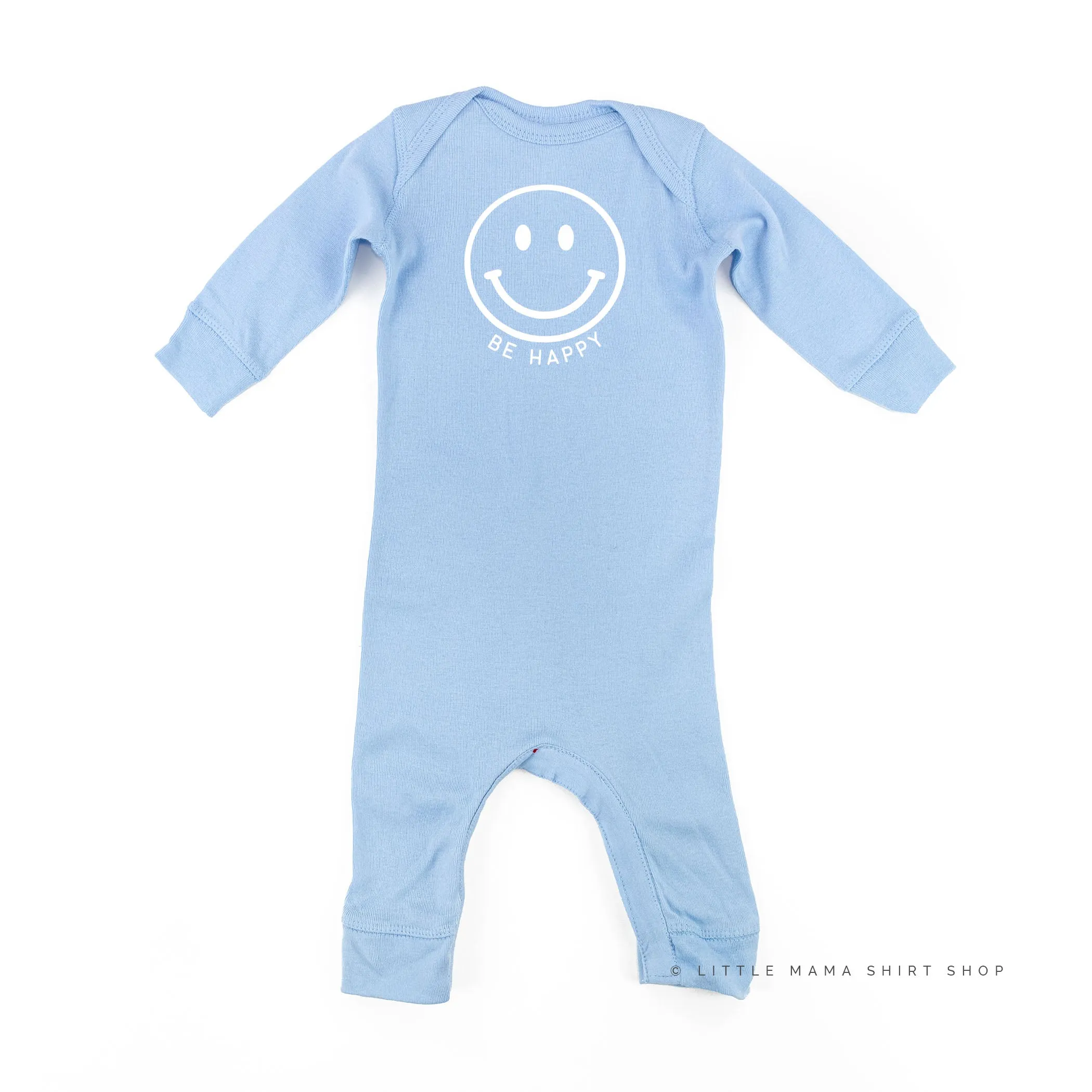 Be Happy - Smiley Face - One Piece Baby Sleeper