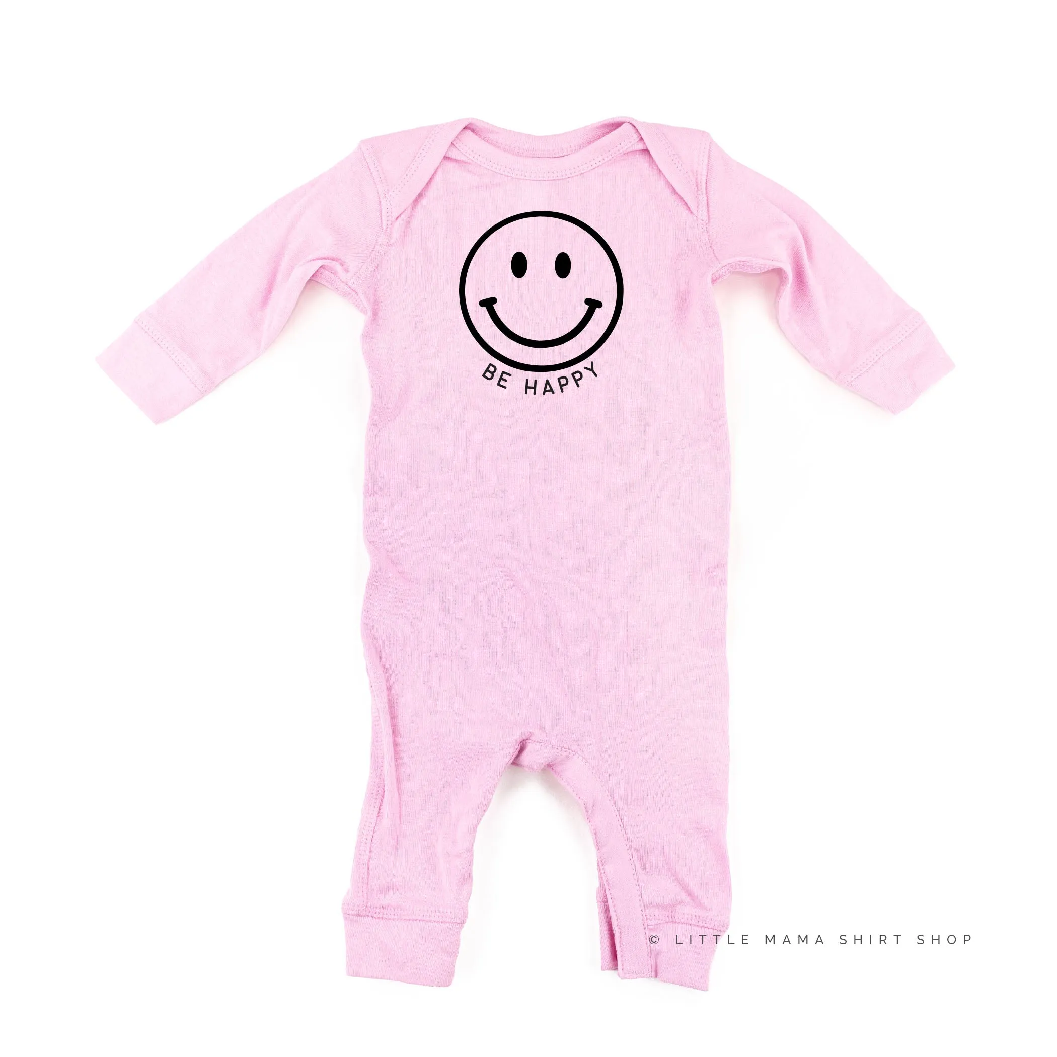 Be Happy - Smiley Face - One Piece Baby Sleeper