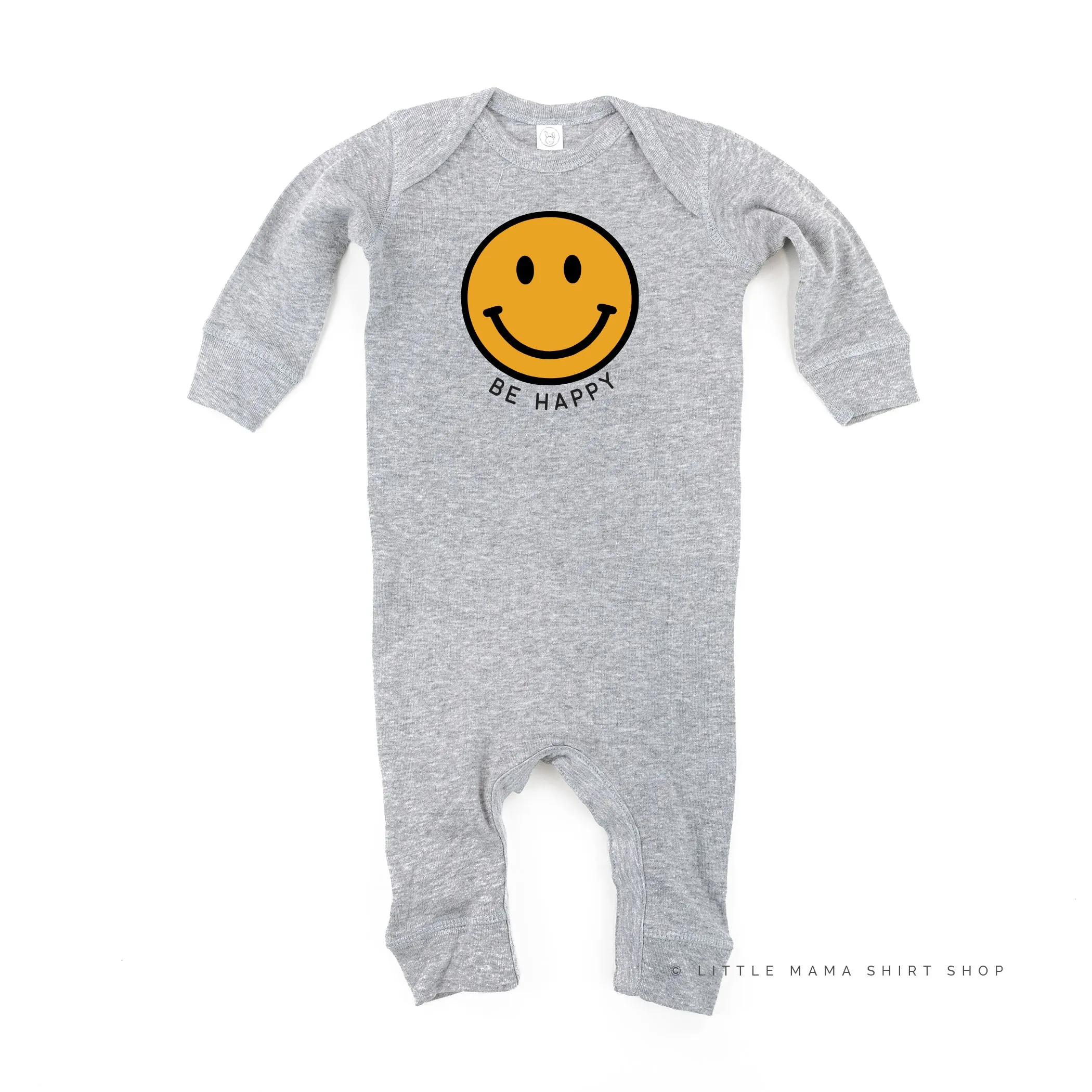 Be Happy - Smiley Face - One Piece Baby Sleeper