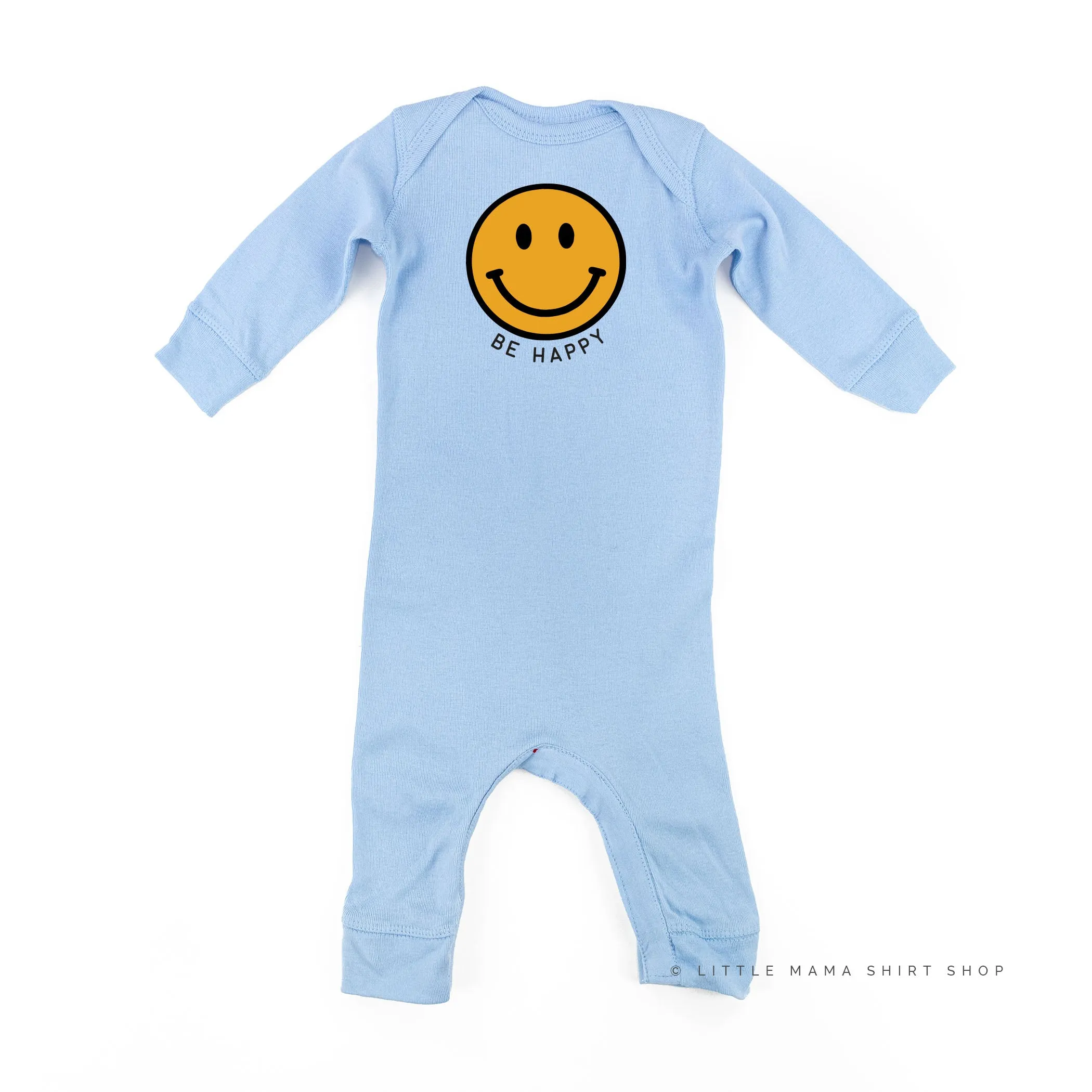 Be Happy - Smiley Face - One Piece Baby Sleeper