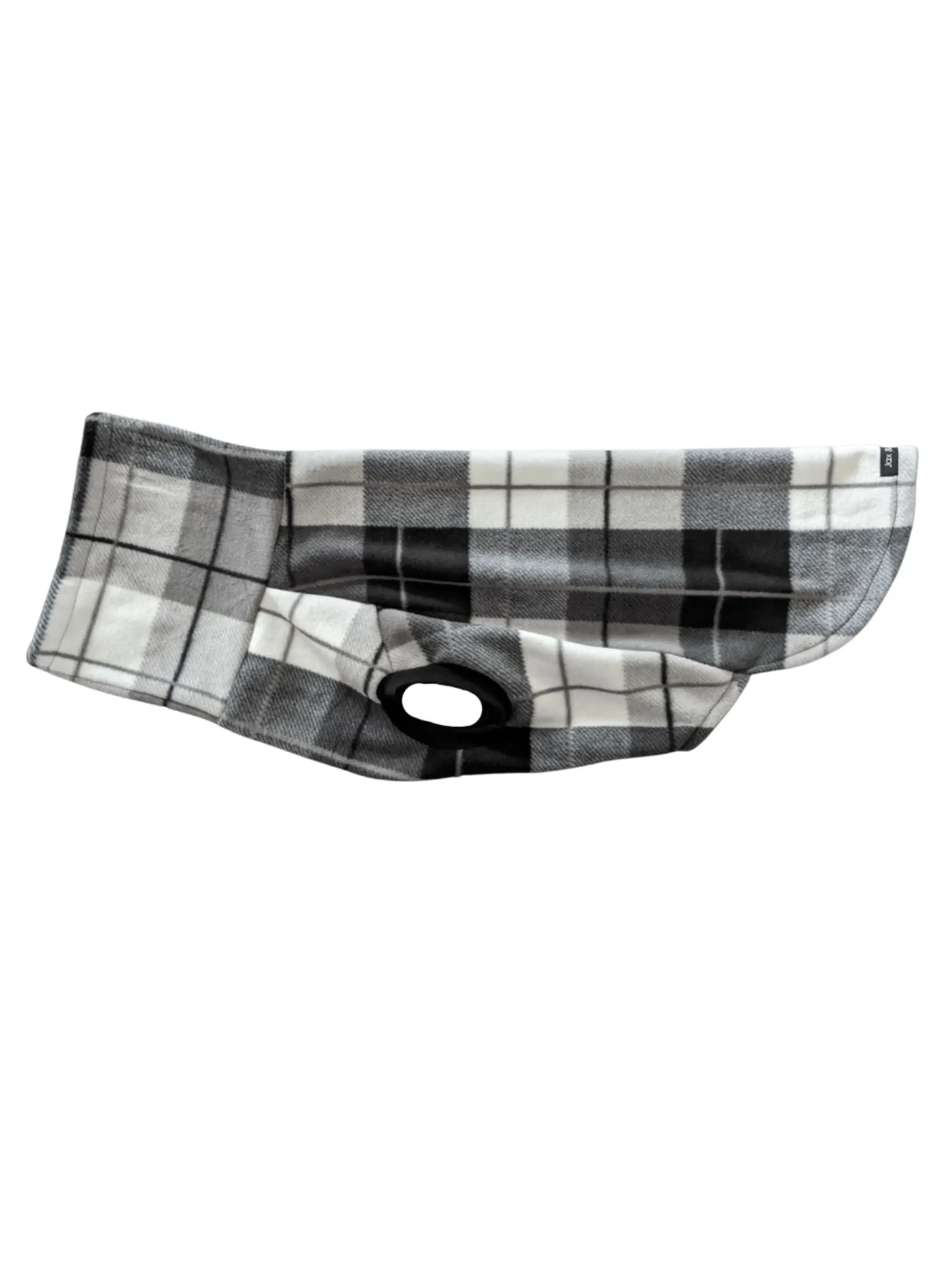 Black White Plaid Dog Sweater