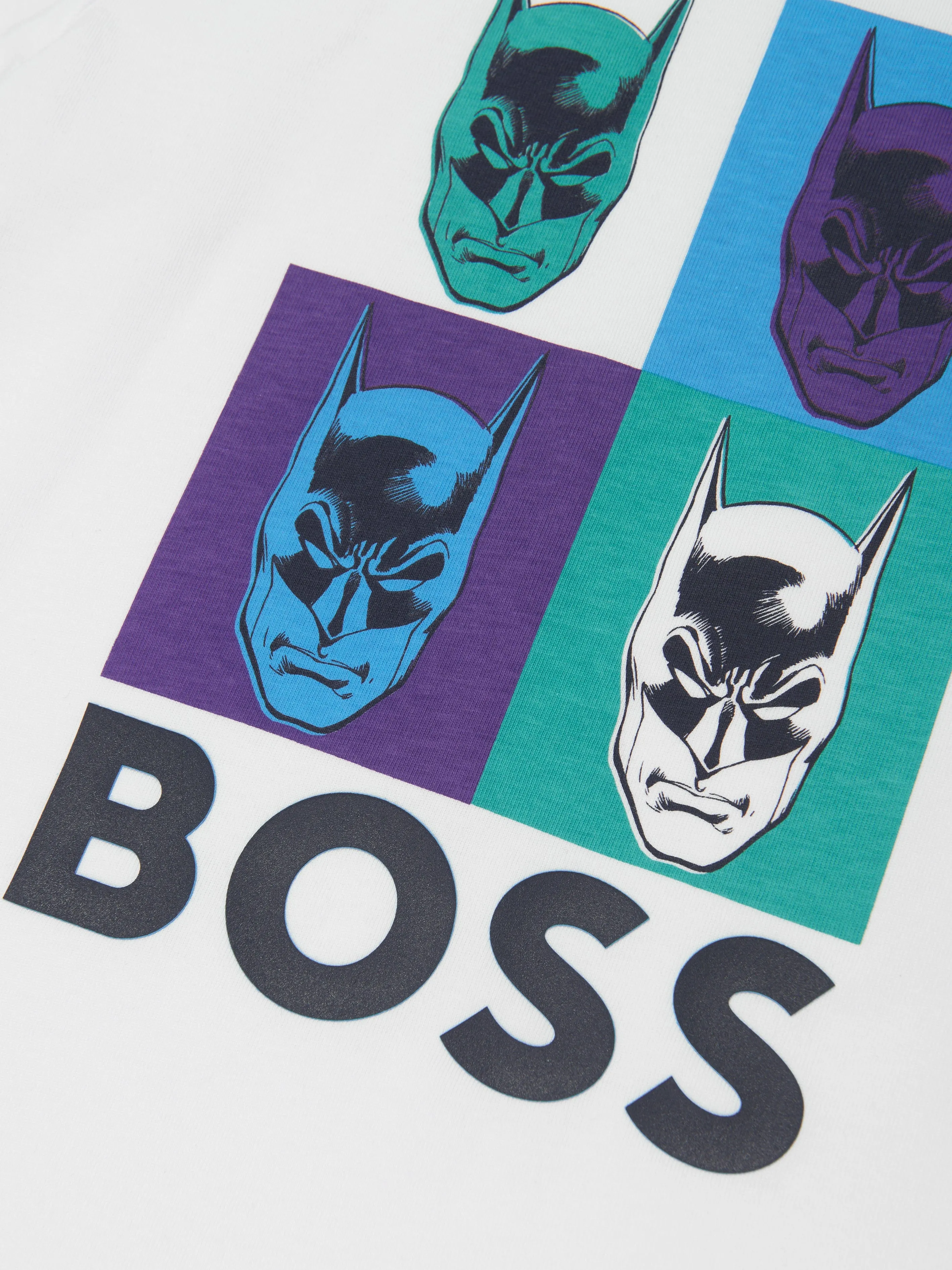 BOSS Boys Batman Logo T-Shirt in White