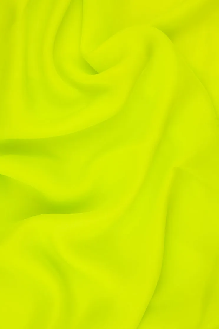 Chartreuse Silk Double Georgette Fabric