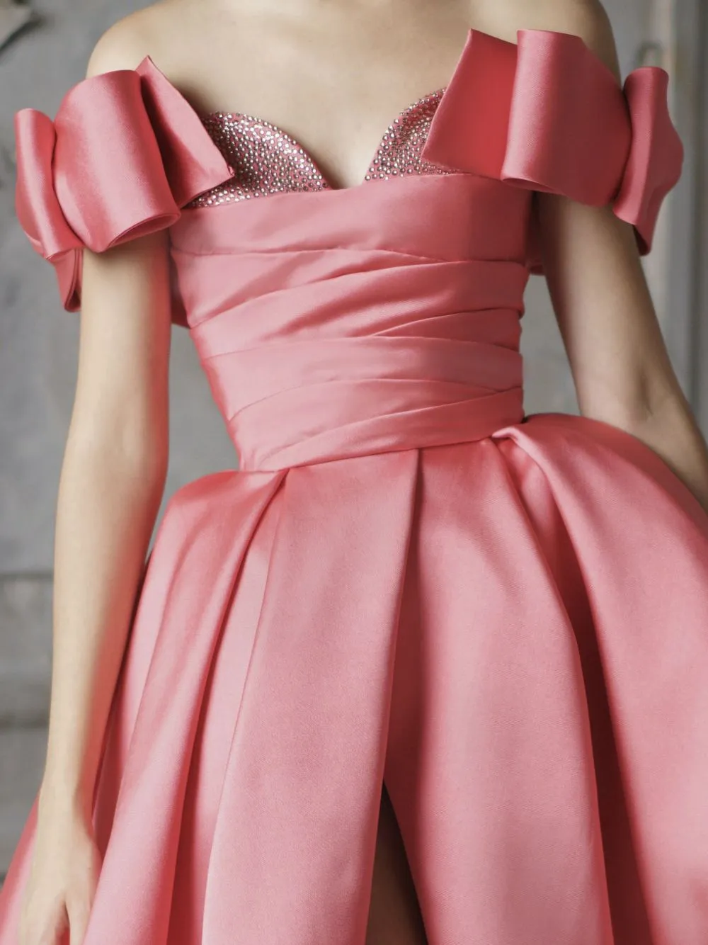 Dress With Draped Bodice