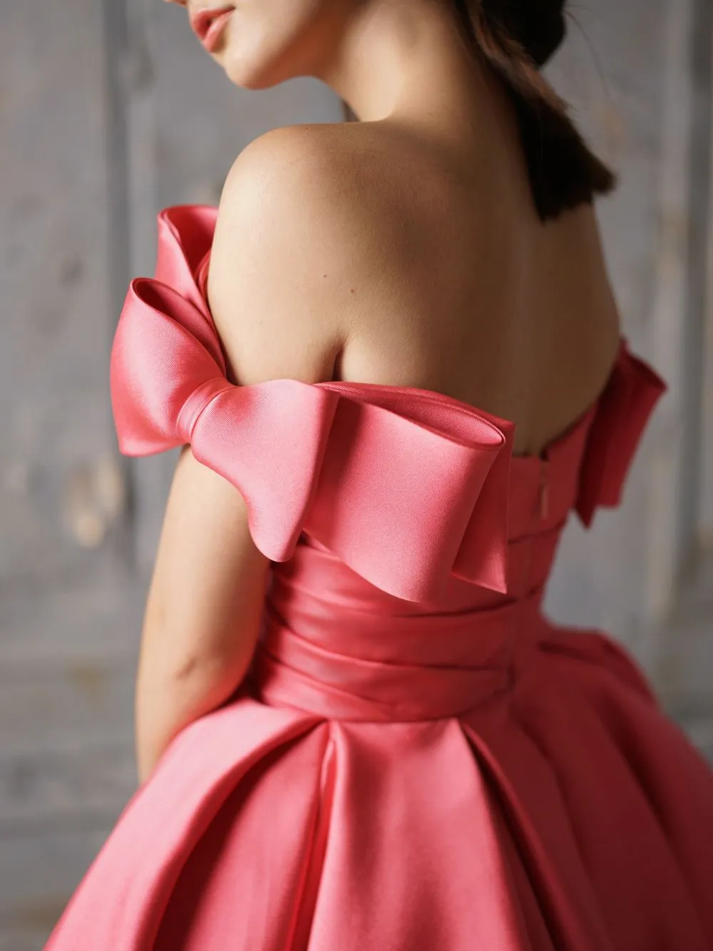 Dress With Draped Bodice