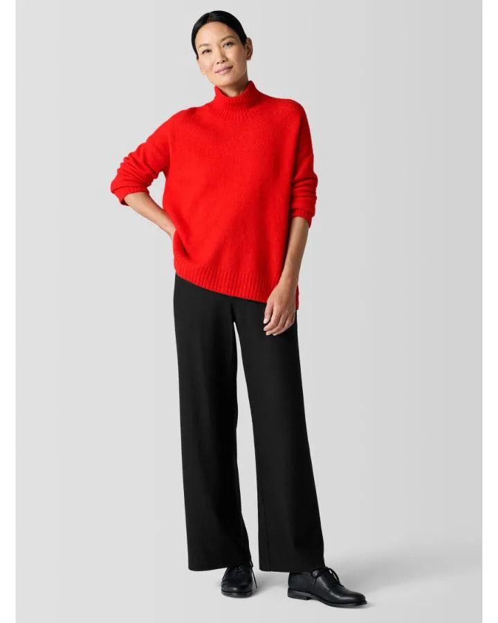 Eileen Fisher Silk Bliss Turtleneck Box Sweater