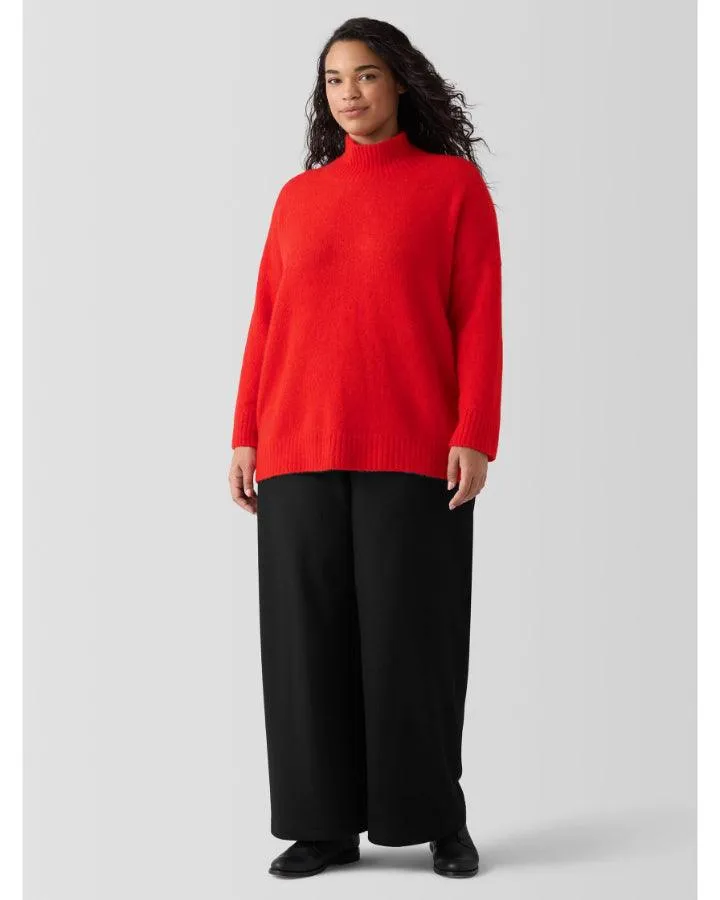 Eileen Fisher Silk Bliss Turtleneck Box Sweater