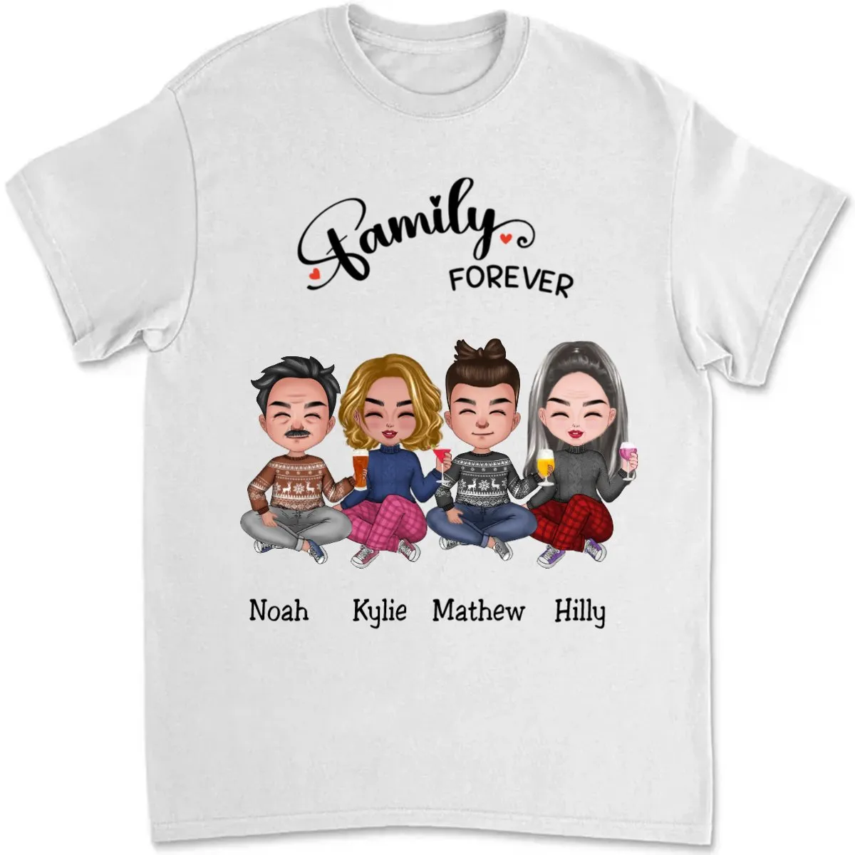 Family - Family Forever - Personalized T-Shirt (TB)