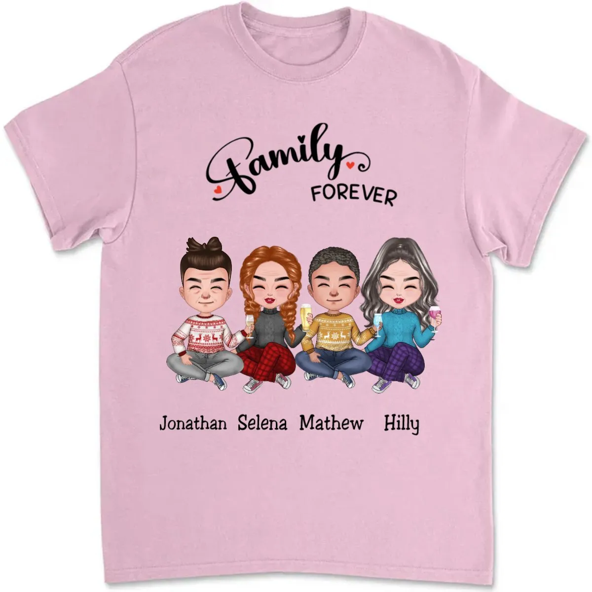 Family - Family Forever - Personalized T-Shirt (TB)