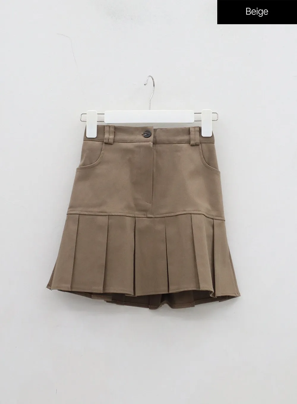 High Waist Pleated Mini Skirt BJ320