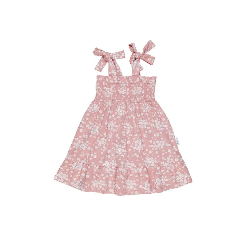 Huxbaby Floral Shirred Bodice Dress