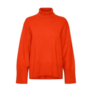 KaxyIW Turtleneck Pullover Orange