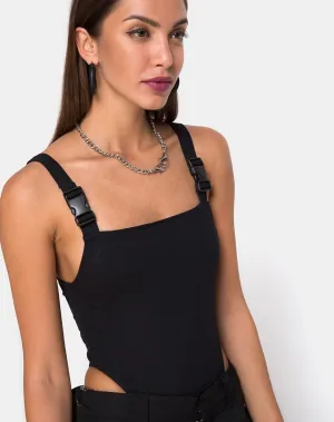 Limoc Bodice in Black Buckle