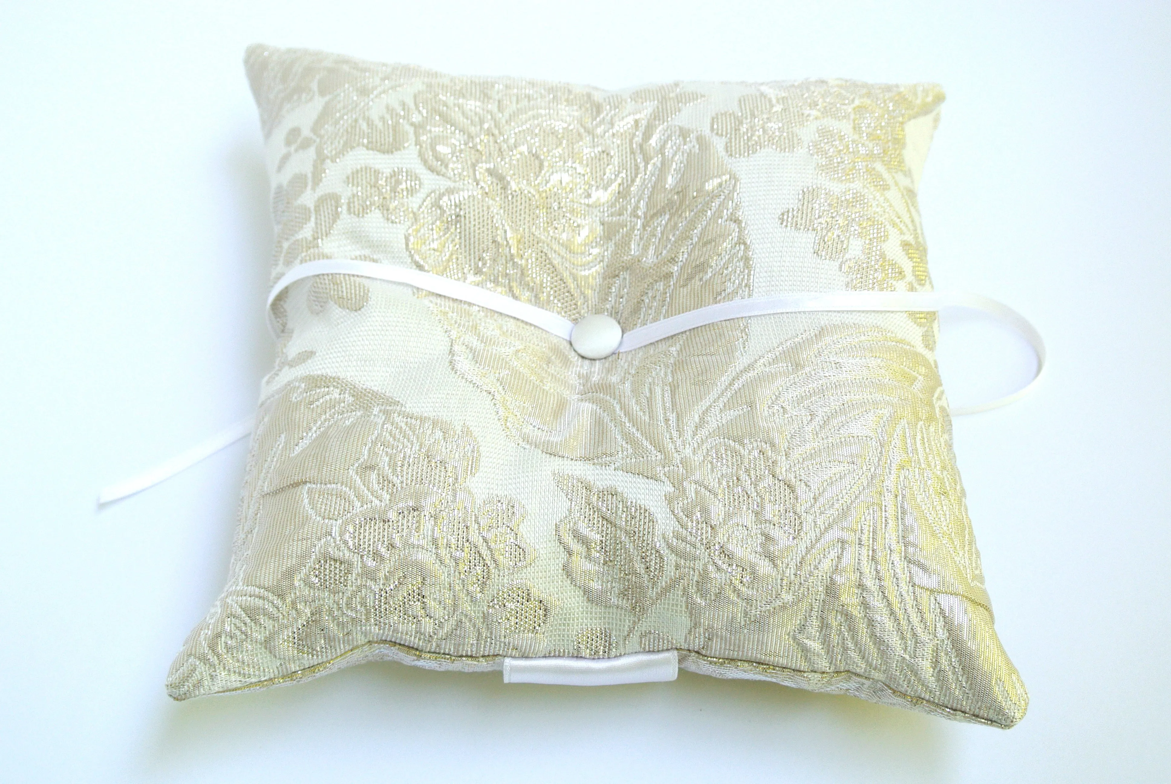 Liquid Floral Ring Bearer Pillow