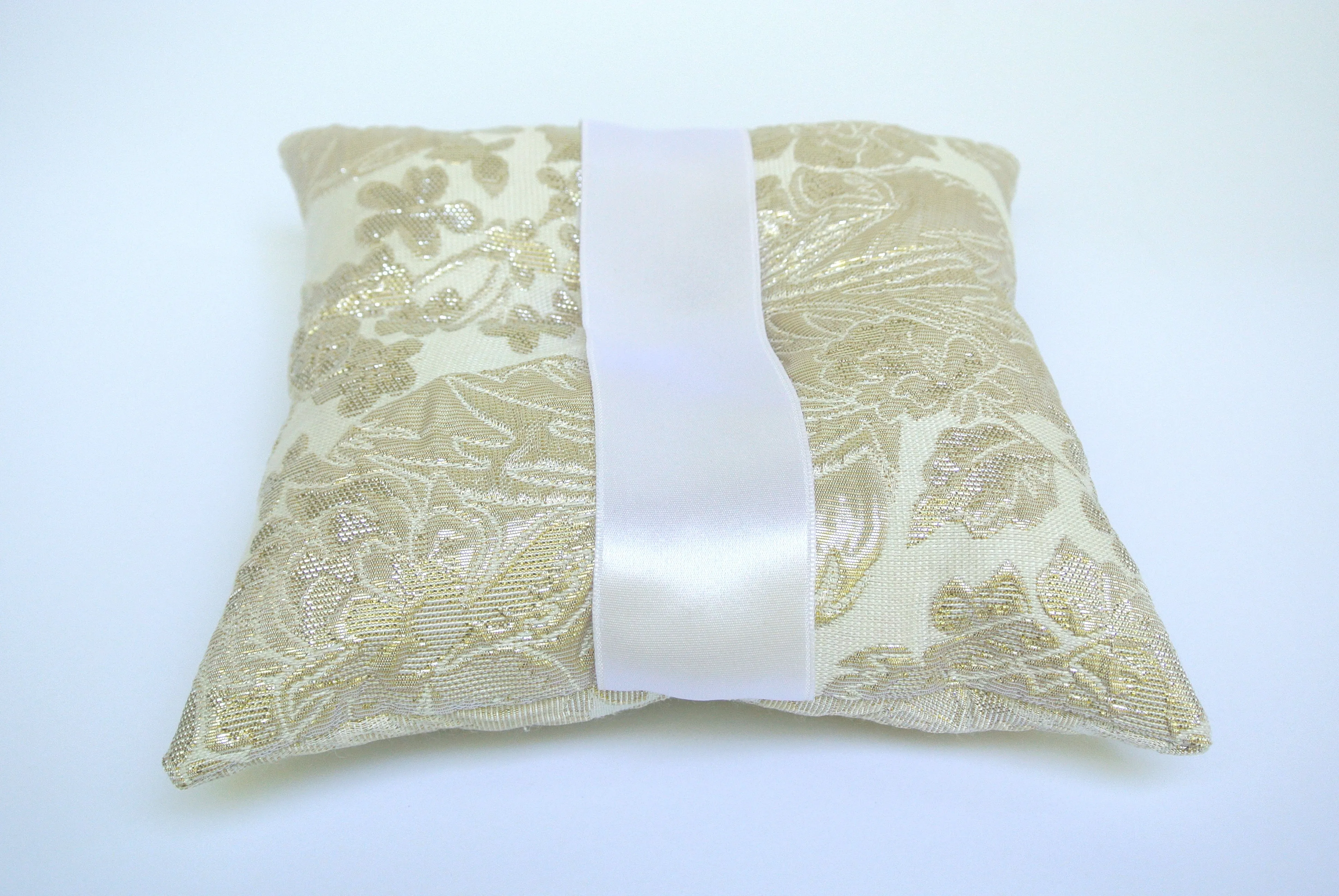 Liquid Floral Ring Bearer Pillow