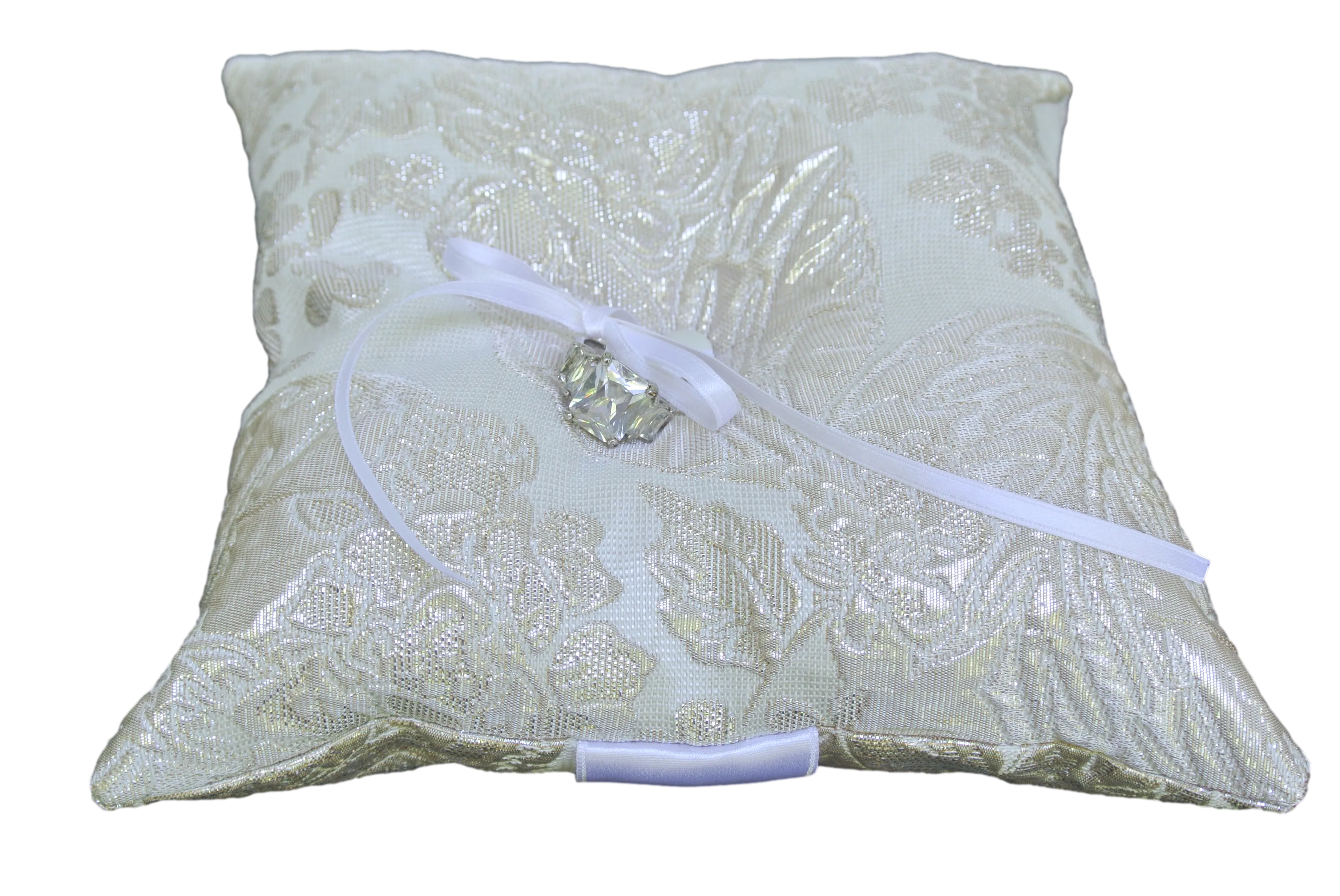 Liquid Floral Ring Bearer Pillow