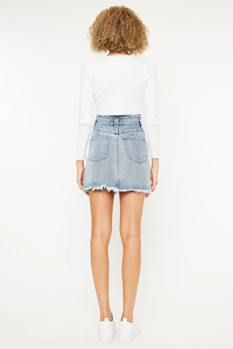 Mel High Waist Denim Skirt