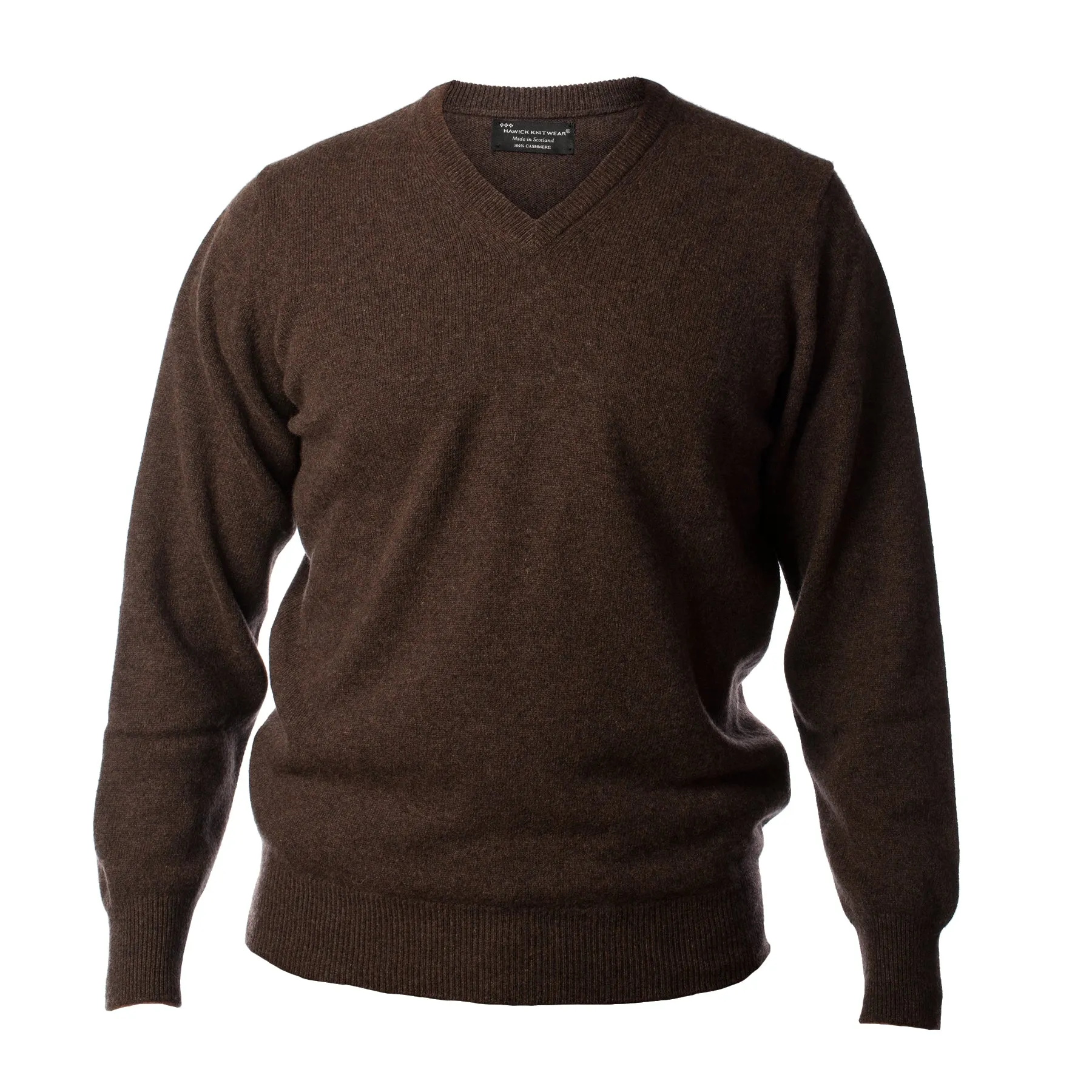 Men's Hawick Knitwear Pure Cashmere Pla  Porcupine