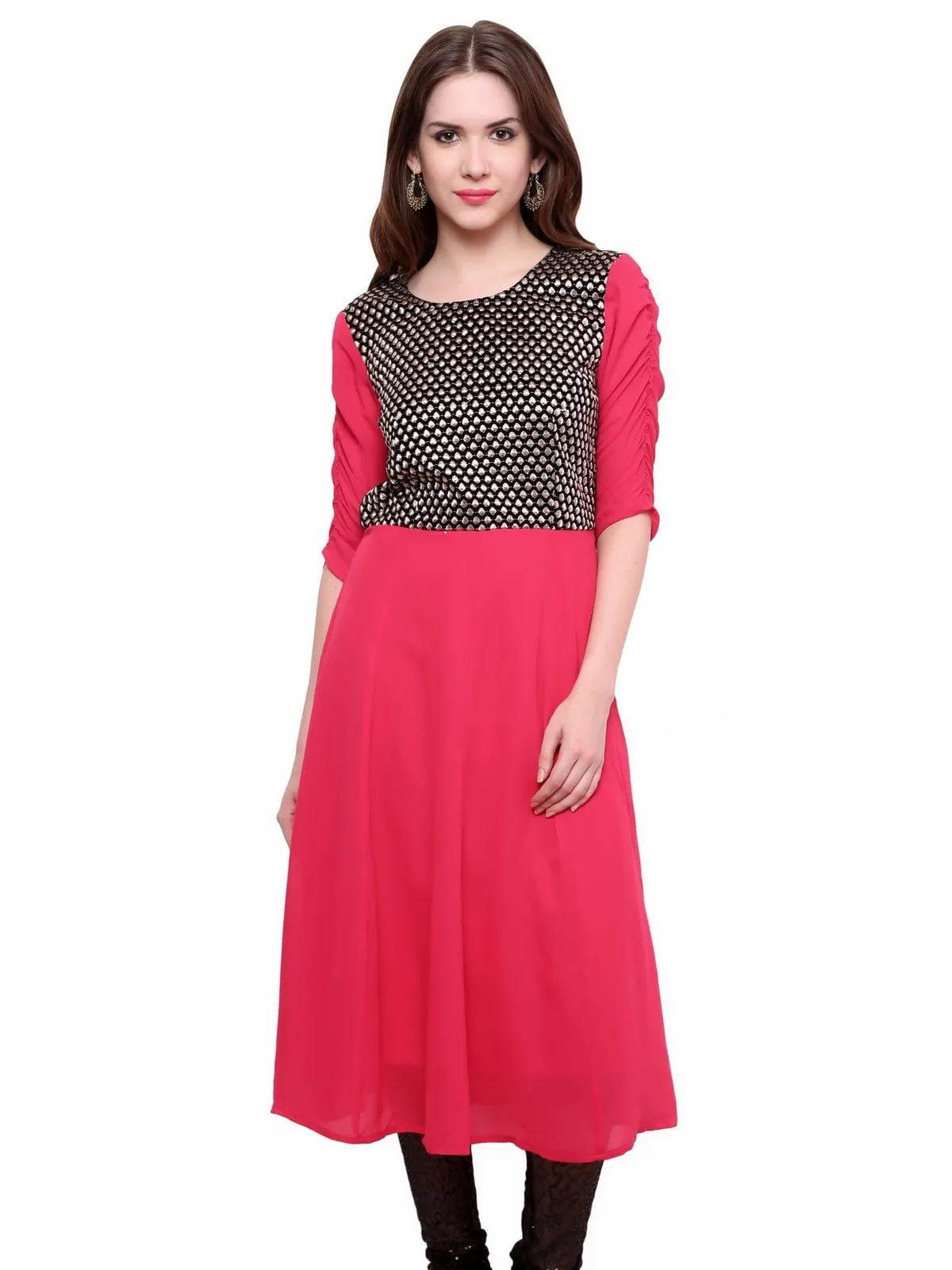 Pannkh Women's Brocade Bodice Kurti