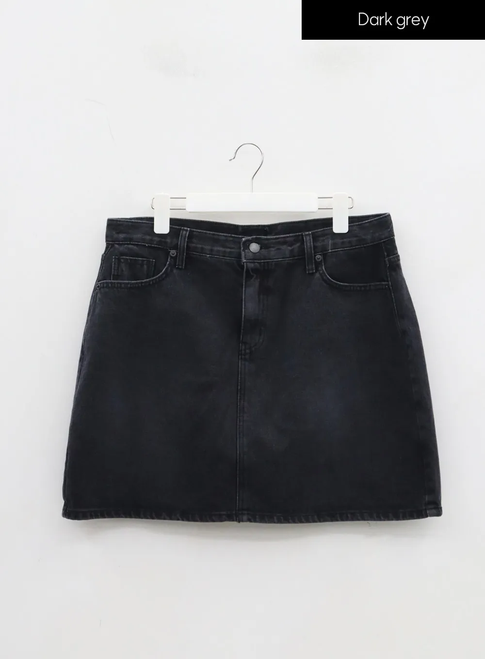 Plus High Waist Denim Skirt ID27