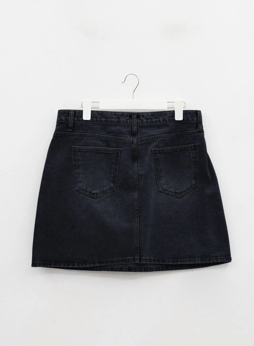 Plus High Waist Denim Skirt ID27