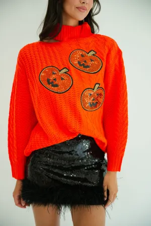 PUMPKIN PATCH ORANGE SWEATER