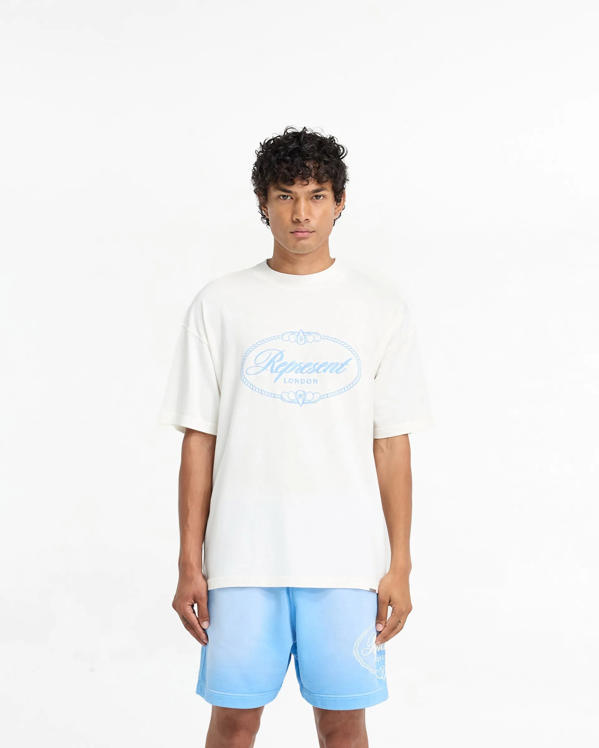 Represent X Harrods Crest T-Shirt - Flat White