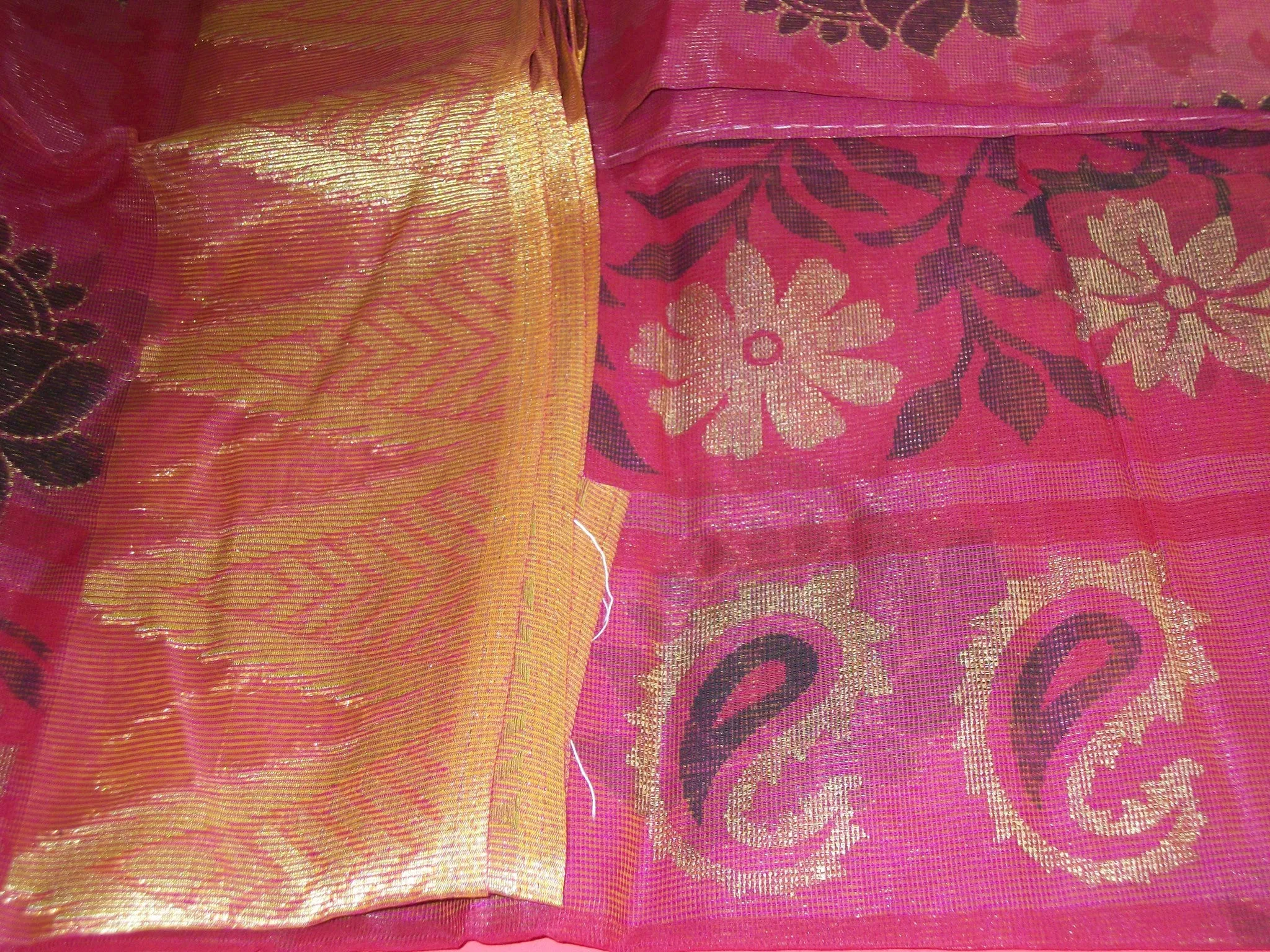 Saree 746 Red Pattu Silk Sari Shieno Sarees