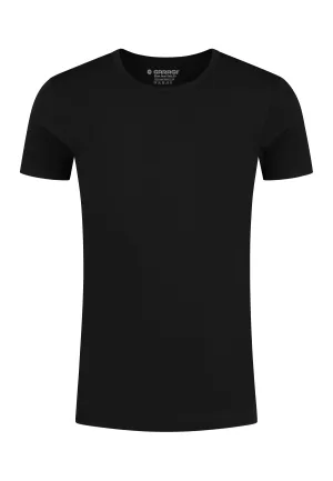 SEMI BODYFIT T-shirt O-neck - Black