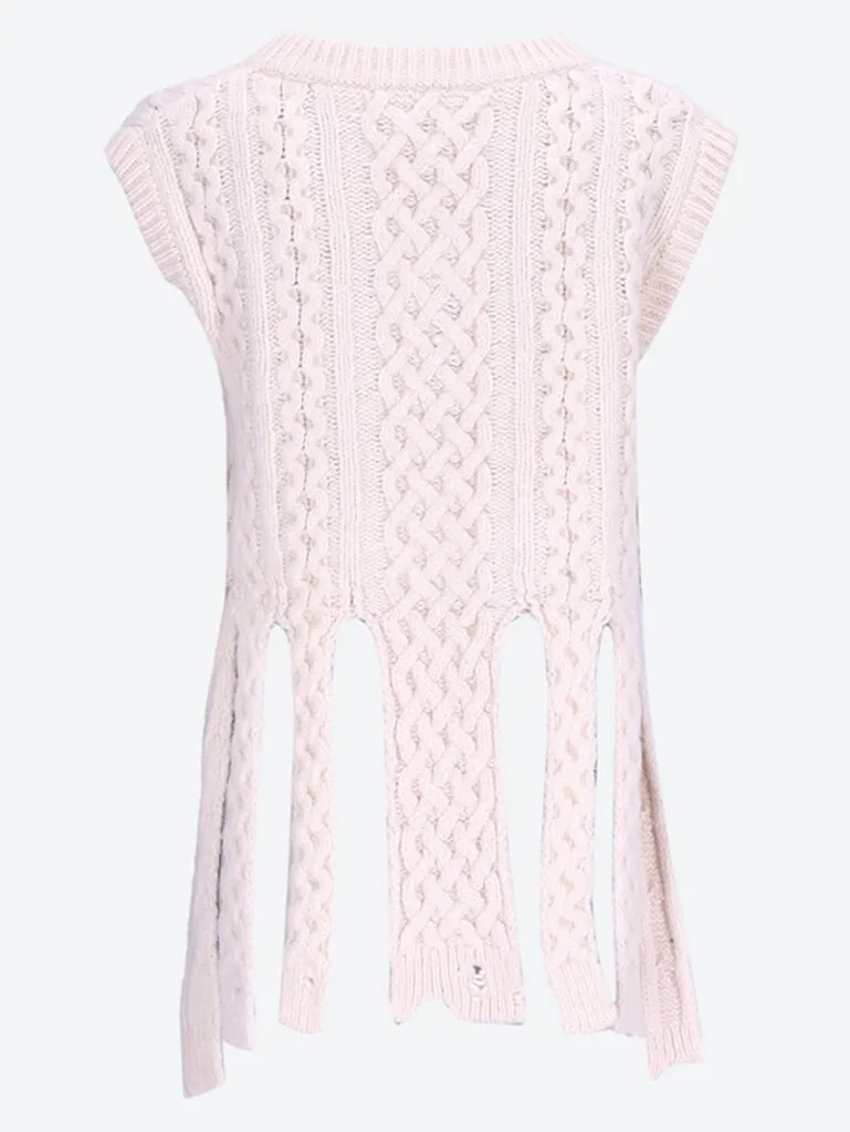 Shredded knitwear