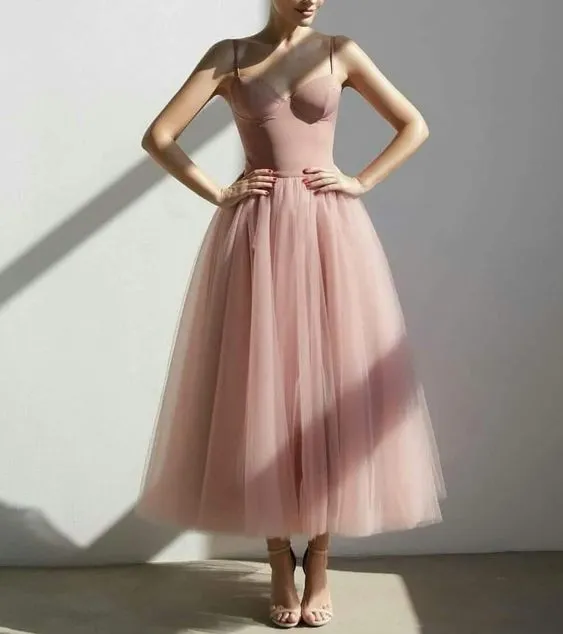 Simple Pink Party Dress, Prom Dress    S2593