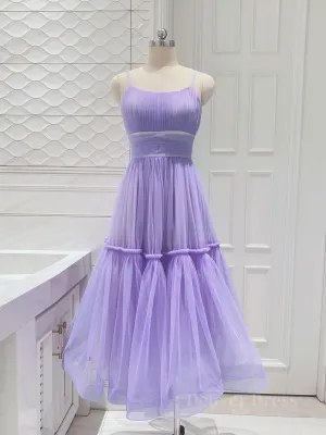 Simple purple short prom dress purple homecoming dress