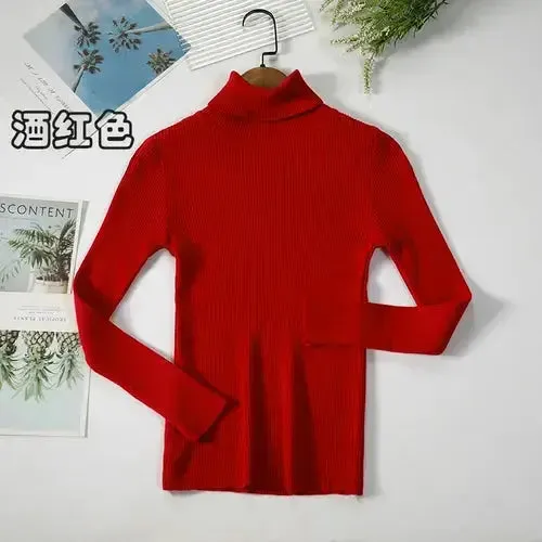 Simple Women Turtleneck Sweater