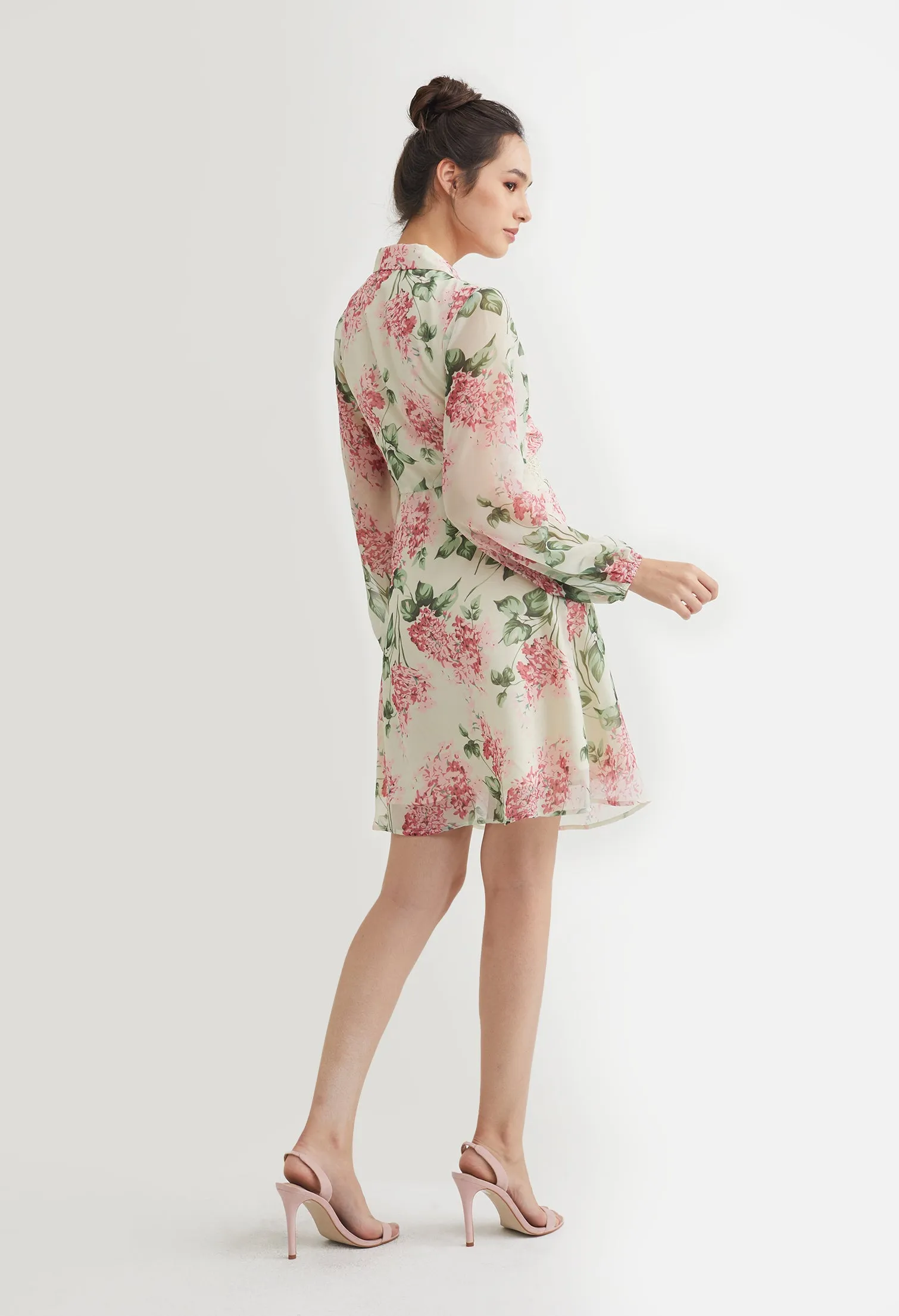 Sweetheart Floral Bodice Dress