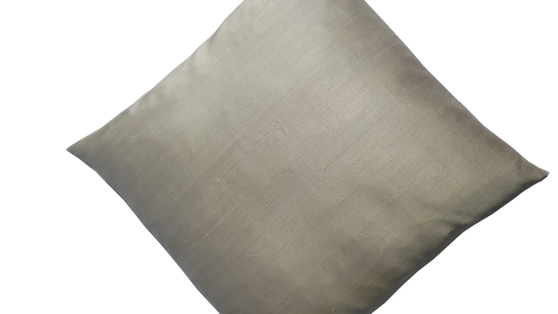 Thai Silk Solid Pillow Champagne