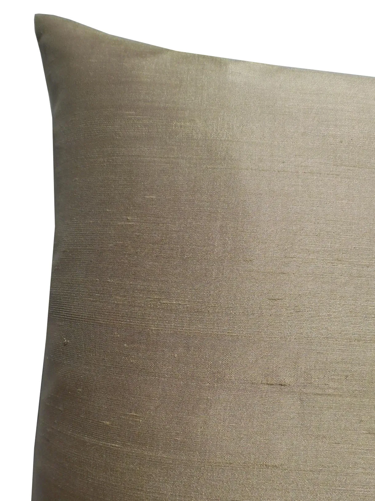 Thai Silk Solid Pillow Champagne