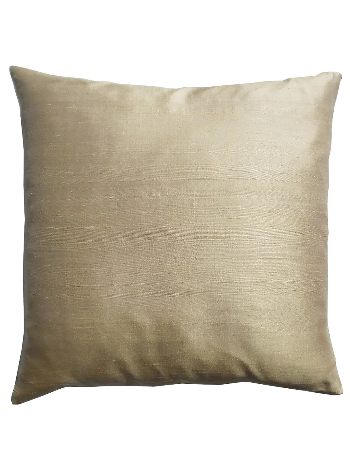 Thai Silk Solid Pillow Champagne