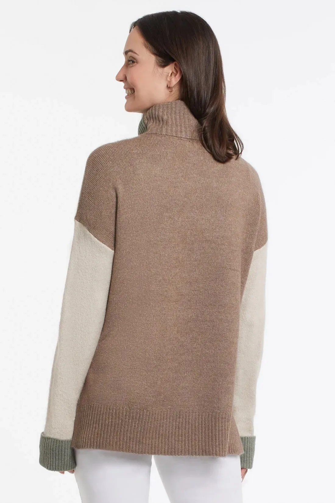 Tribal | Color Block Turtleneck | Women's