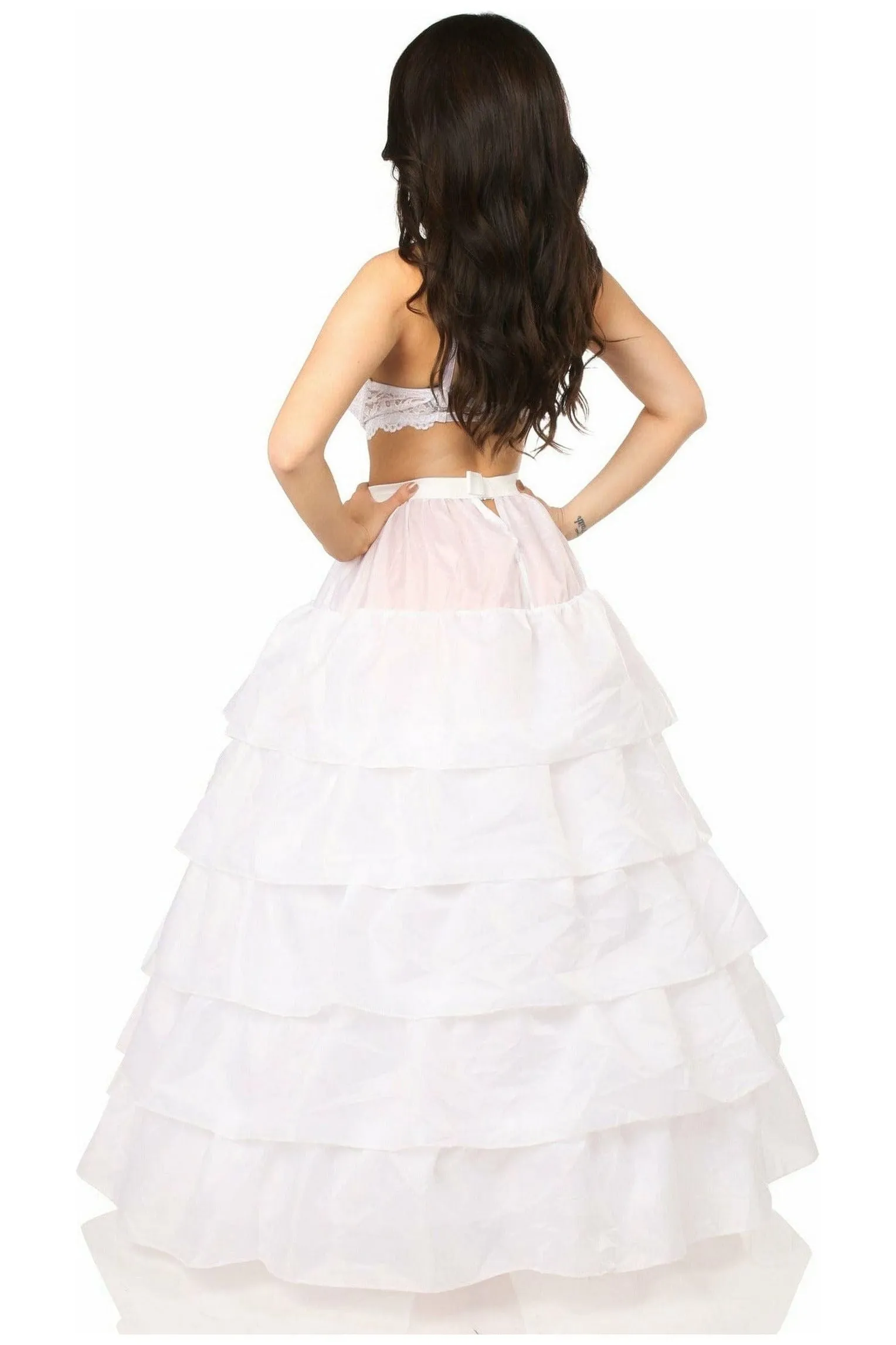 White Hoop Skirt